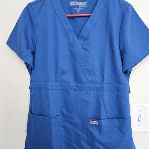 Grey's Anatomy Royal Blue Scrub Top